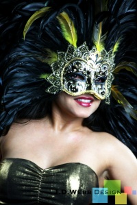 Masked lady. Photoshop World 2011.